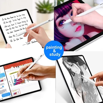 Для iPad Pro с отклонением ладони Стилус Apple Pencil 2018-2023 Pro Air Mini Аксессуары для iPad Портативный Прилагаемый Магнитный
