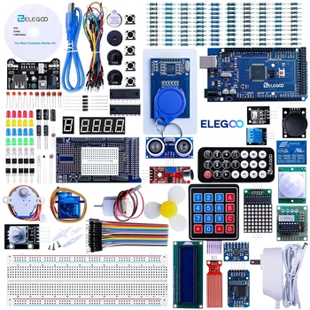 Проект ELEGOO Arduino Mega R3 - Самый полный стартовый набор Ultimate с обучающим руководством, совместимый с Arduino IDE