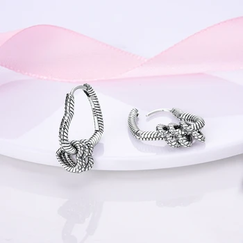 2022 Горячие новые серьги-кольца из серебра 925 пробы Moments Charm для женщин, модные серебряные серьги большого круга, изготовление ювелирных изделий 4