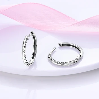 2022 Горячие новые серьги-кольца из серебра 925 пробы Moments Charm для женщин, модные серебряные серьги большого круга, изготовление ювелирных изделий 5