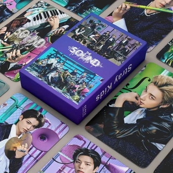 55шт Kpop Stray Kids Lomo Card Новый Альбом The Sound Photo Album Card Корейская Группа Straykids Photocard Высококачественный Подарок Фанатам Kpop