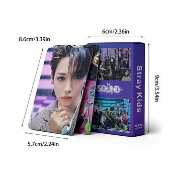 55шт Kpop Stray Kids Lomo Card Новый Альбом The Sound Photo Album Card Корейская Группа Straykids Photocard Высококачественный Подарок Фанатам Kpop 5