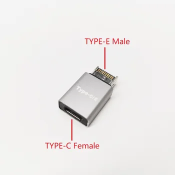 Разъем адаптера материнской платы настольного компьютера USB3.1 на передней панели преобразователь разъема расширения Type-C в Type-E 0